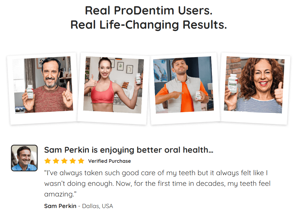 ProDentim Testimonial